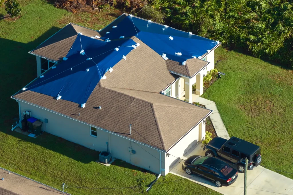 During an Emergency Roof Repair